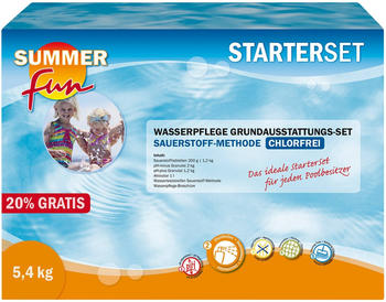 Summer Fun Wasserpflege-Grundausstattungsset Sauerstoff/ Maxipack 5,4 kg