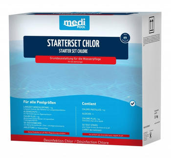 mediPOOL Starter Set Chlor (mit Chlor PLUS) 3,1 kg