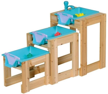 Happy People Wasser-Spieltisch 3er Set mit Schleusenfunktion
