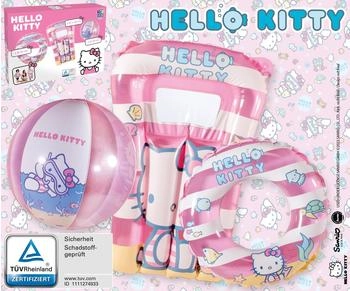 Happy People Hello Kitty Strandset pink transparent 3-tlg. (16976)