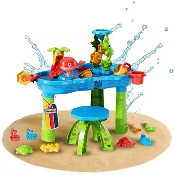 Coemo NARIUS Sand- und Wasserspieltisch mit Zubeh&ouml;r, Gr&ouml;&szlig;e L