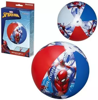 Bestway Spider-Man Wasserball, aufblasbar, PVC, Ø 34cm (98002)