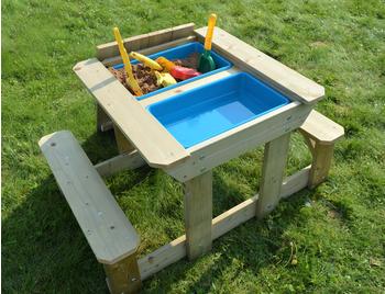 Wendi Toys Sand Wasser Picknick Tisch Mini inkl. Bänken 60x95 cm