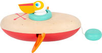 Small Foot 11654, Small Foot - Bath Toys Wooden Canoe Pelican Wind U