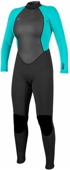 O'Neill Reactor-2 3/2mm Back Zip Neoprenanzug Damen Schwarz/Aqua (5042-Z94)