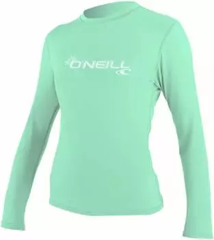 O'Neill Women's Basic Skins L/S Crew light aqua