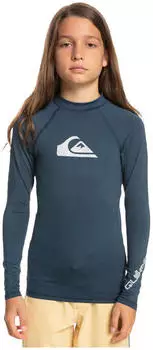Quiksilver All Time Langärmliger Rashguard UPF 50 (EQBWR03212) blau