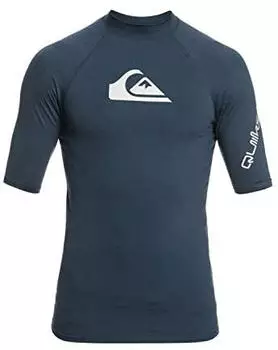 Quiksilver All Time SS Rashguard Snug Fit UPF 50 (EQYWR03358) navy blazer heather