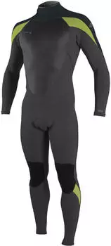 O'Neill Epic 4/3mm Fullsuit Back Zip Super Stretch Neoprenanzug (4212B) schwarz/gunmetal/dayglo