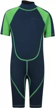 Mountain Warehouse MW2432 Kurzer Kinder-Neoprenanzug (MW2432) grün