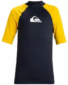 Quiksilver Everyday UPF50 Kurzärmliges Surf-T-Shirt (AQBWR03064-xbyy) blue - dark navy/solar power