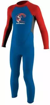 O'Neill Reactor II 2mm Back Zip Neoprenanzug (4868) blau/neon rot