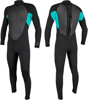 O'Neill Reactor II 3/2mm Back Zip Full Neoprenanzug (5044B) blk/ltaqua