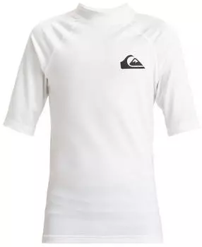 Quiksilver Everyday UPF50 Kurz&auml;rmliges Surf-T-Shirt (AQBWR03064) schwarz/naturwei&szlig;