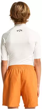 Billabong All Day Waves Rash Guard Long Sleeve (EBBWR00101-WHT) weiß