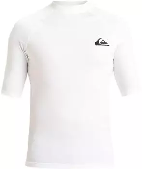 Quiksilver Upf50 Ss S/SL Surf Tee Loose Fit (AQYWR03130) bright white