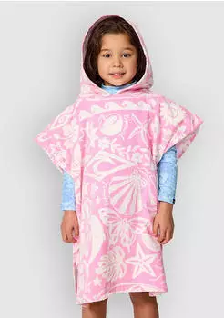 Rip Curl Mixed Snap Hooded Towel-Girl (751793) pink
