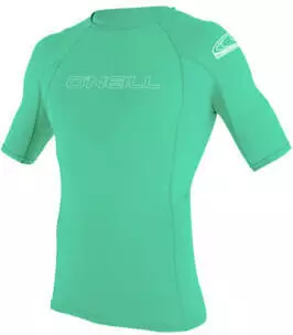 O'Neill Rash Guard Basic Skins Crew S/S (3345-216) light aqua