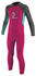 O'Neill Reactor 2mm Full Wetsuit Toddler Girls berry/aqua