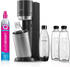 Titan Comfort-Set mit CO2-Zylinder + 2X 1L Glasflasche + Flaschenhalter