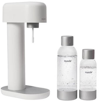 mysoda Ruby wei&szlig; 1L + 0.5L Quick-Lock Plastikflaschen