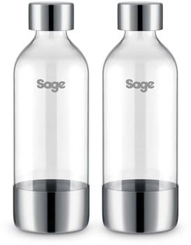 Sage Flaschen 2er-Packung 1L Geb&uuml;rsteter Edelstahl