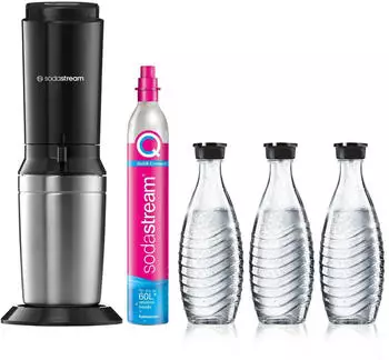 SodaStream Crystal 3.0 titan Vorteilspack Trinkwassersprudler 1016413490
