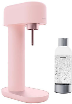 SodaTASTE Ruby 2.0 Wassersprudler Rosa inkl. 1-Liter-Wasserflasche
