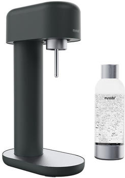 mysoda Ruby 2.0 Wassersprudler Schwarz-Silber inkl. 1-Liter-Wasserflasche