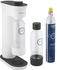 GROHE Blue Fizz Advanced Trinkwassersprudler Starter Set weiß 1xCO2 Flasche + 2x 0,85l Wasserflasche + Reinigungspulve