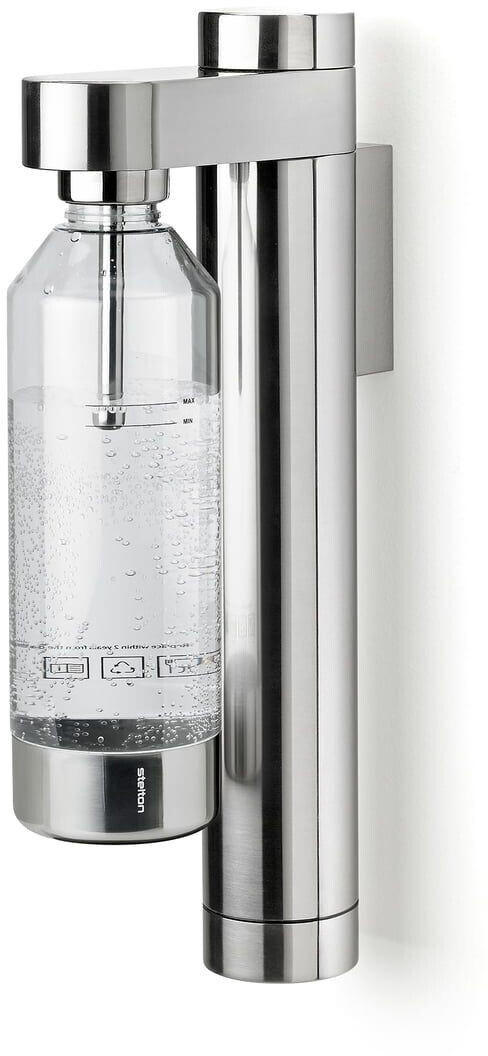 Stelton Brus Wassersprudler mit Wandhalterung steel Trinkwassersprudler