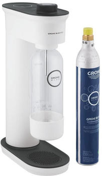 GROHE Blue Fizz Advanced Trinkwassersprudler Starter Set alpinwei&szlig; schwarz