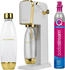 mit CO2-Zylinder 1L, PET Flasche Weiß Gold: SodaStream Art
