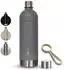 VIOK Edelstahlflasche 1,3l Loop grau für Aarke Carbonator SMEG SKC01
