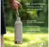 VIOK Edelstahlflasche 1,3l Loop Sandwhite für Aarke Carbonator SMEG SKC01