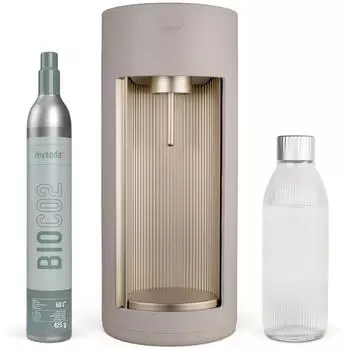 mysoda Wassersprudler Glassy Clay Creme