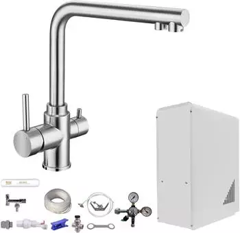 BieTal Tafelwasseranlage BT-10U 3-Wege Wasserhahn