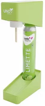 SodaTASTE Wassersprudler UNO Set inkl Flasche & CO2-Zylinder Limettengrün