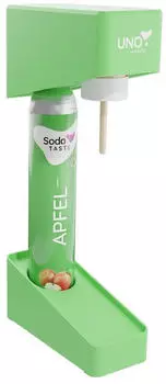 SodaTASTE Wassersprudler UNO Set inkl Flasche & CO2-Zylinder Apfelgrün