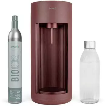 mysoda Wassersprudler Glassy Clay Bordeaux