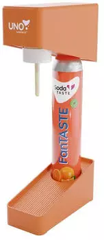 SodaTASTE Wassersprudler UNO Set inkl Flasche & CO2-Zylinder Orange