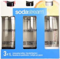 Sodastream Set Aus 3 Pet-flaschen 1 Liter Schwarz Und Wei&szlig;