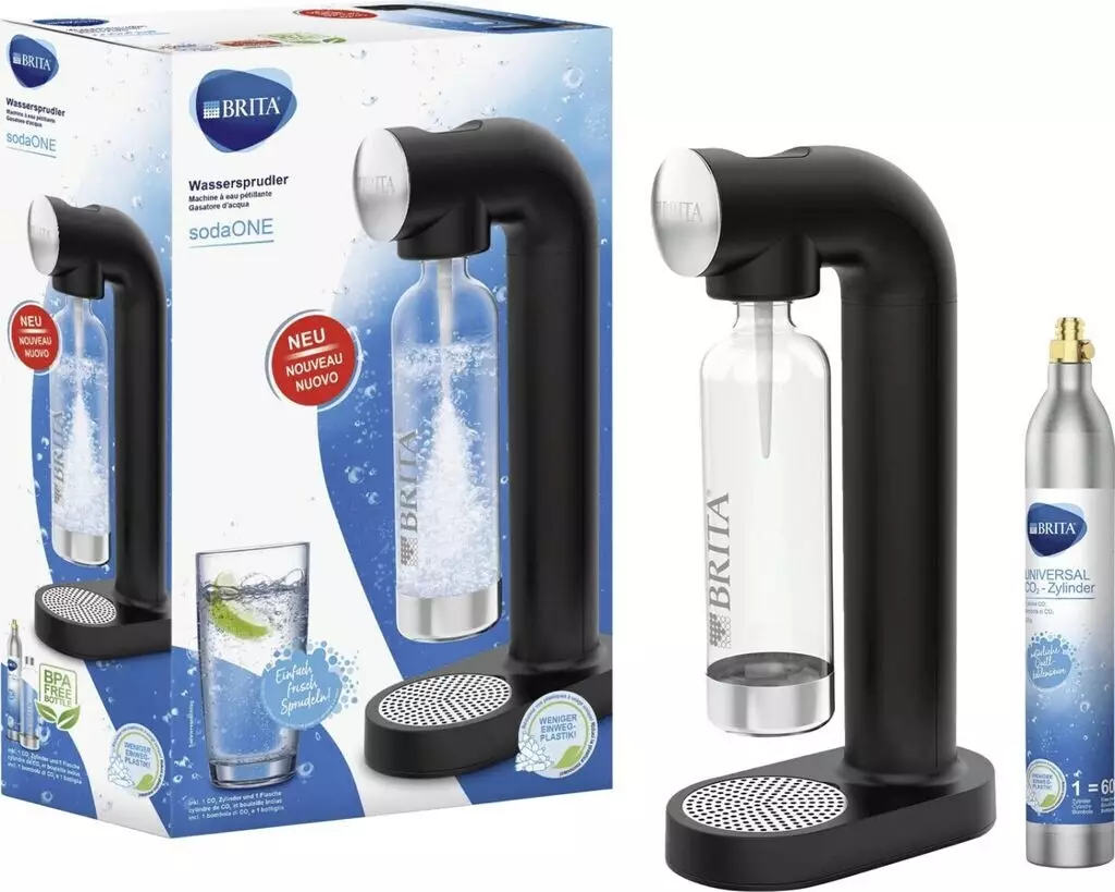 BRITA sodaOne schwarz Test Trinkwassersprudler · ab 45,58€