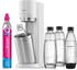 weiß (2X Glasflasche und 2X Kunststoff-Flasche): SodaStream Duo