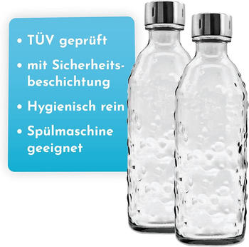 SodaBär Glasflasche (Doppelpack) 0,7 l Twin Secure