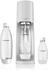 weiß Pack mit 1x 1L Flaschen und 2L x 0,5 l + CO2 Quick Connect Zylinder: SodaStream Terra