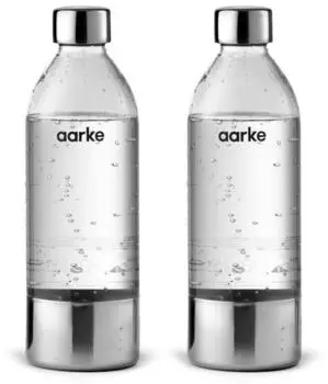 Aarke Wasserflasche silber 2er Pack - A1201