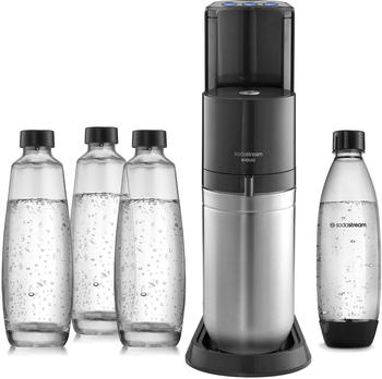 SodaStream E-Duo Schwarz Bundle inkl CO2-Zylinder + 3x 1L Glasflasche + 1x KSTF-Flasche