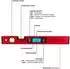 Schmidt Security Tools WW400 Digitale Wasserwaage LCD Winkelmesser Neigungsmesser (WW400)