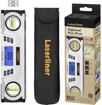 Laserliner DigiLevel Plus 25 digitale Wasserwaage mit Magnet (081.249E)
